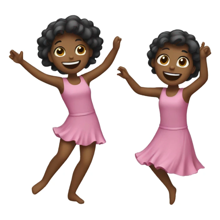 2 girls dancing  sticker