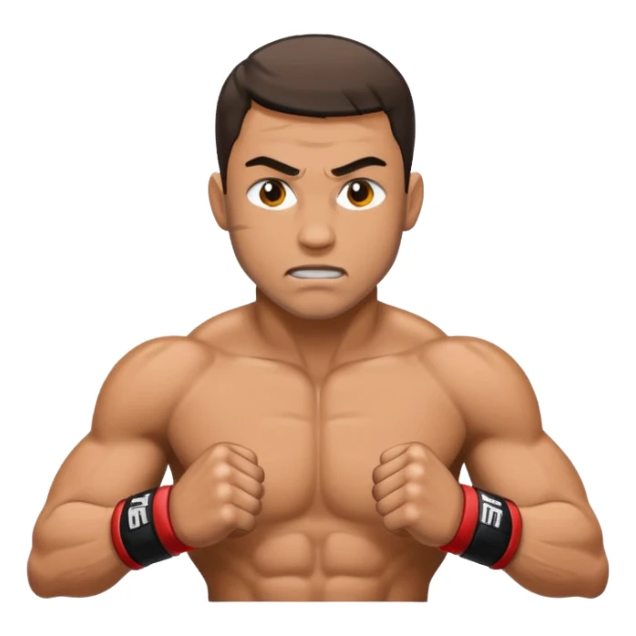 MMA fighter sticker