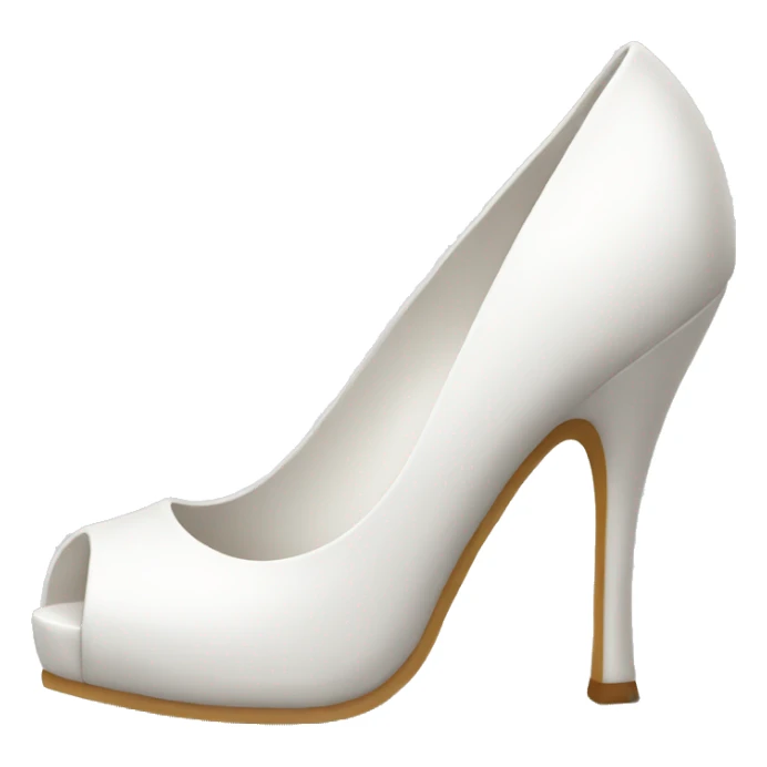 White heel sticker