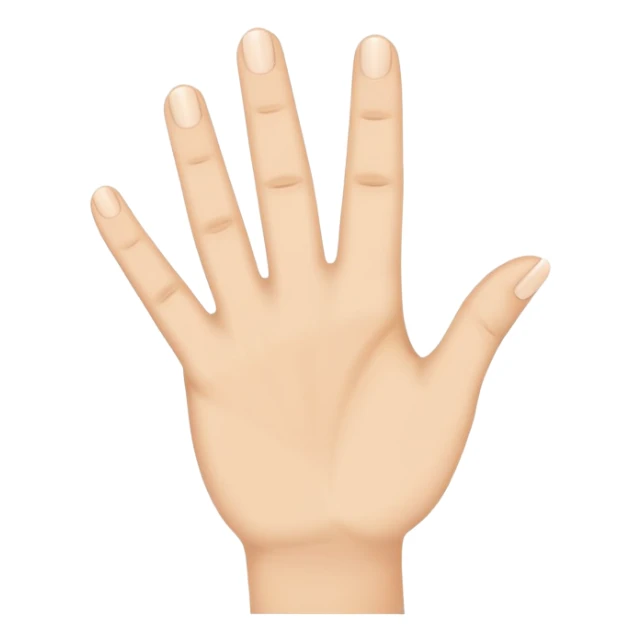 Hand with all fingers up except the ring finger sticker