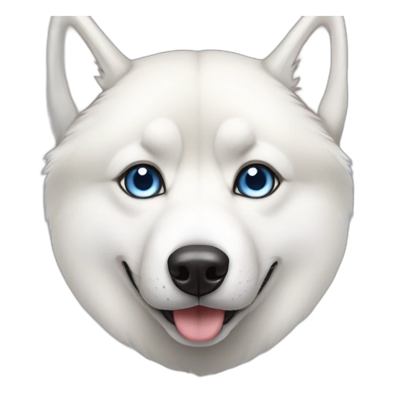 Siberian husky with 2 different eyes sticker