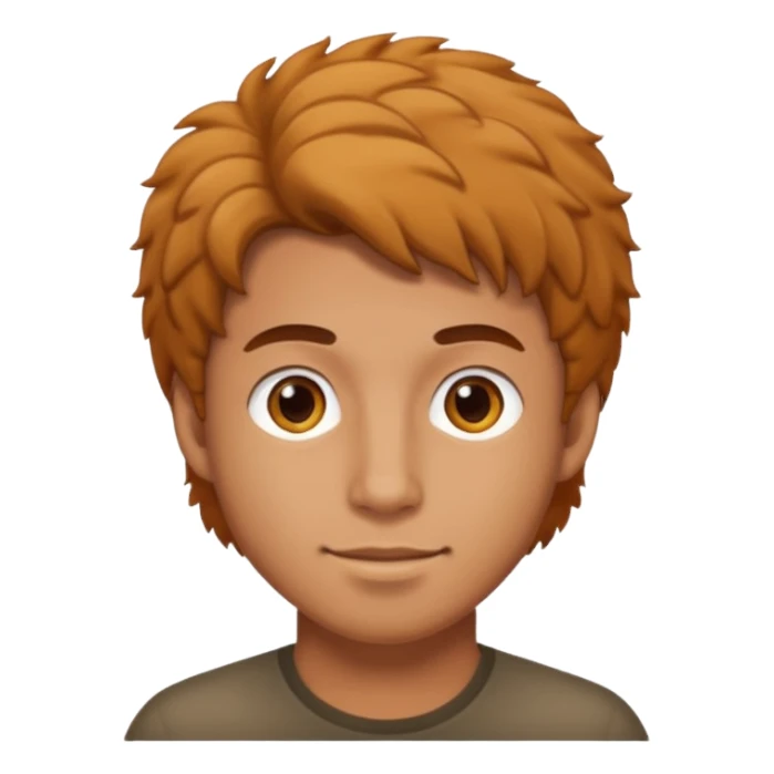 man with coily chairs only face brighter face sticker