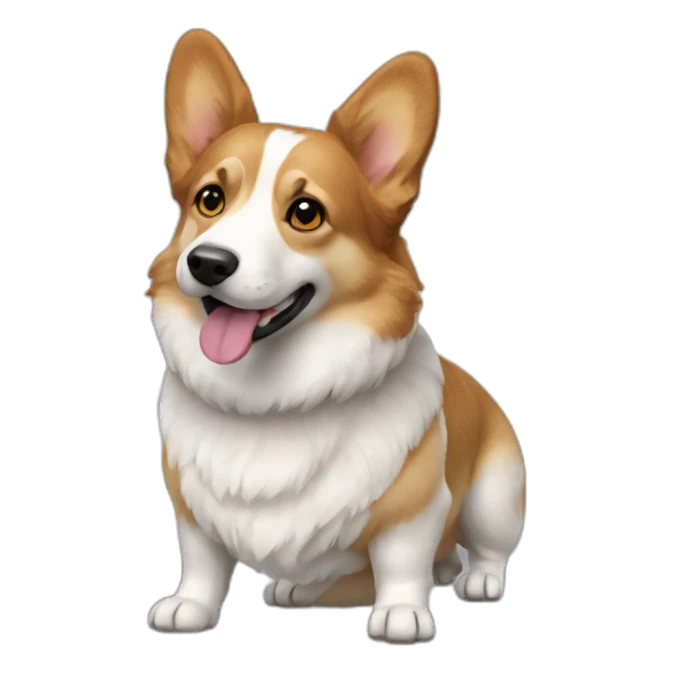 Dog corgi cardigan sticker