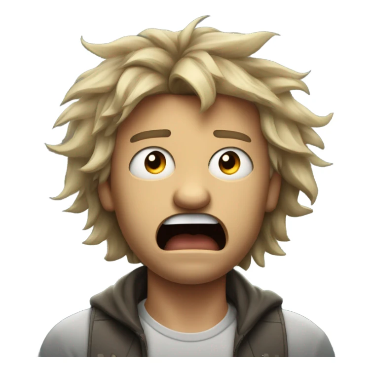 man going insane sticker