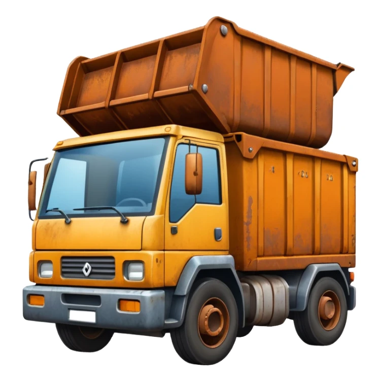 skip bin truck emoji sticker