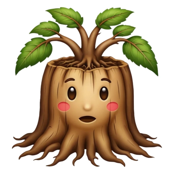 thick brown root sticker