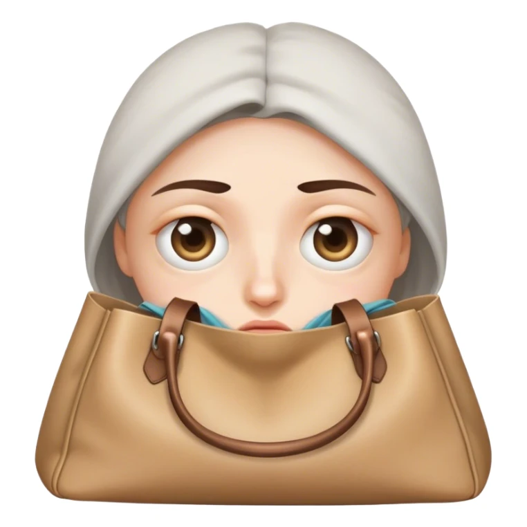 Tired eye bags sticker