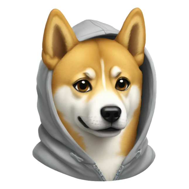 Doge in a hoodie sticker