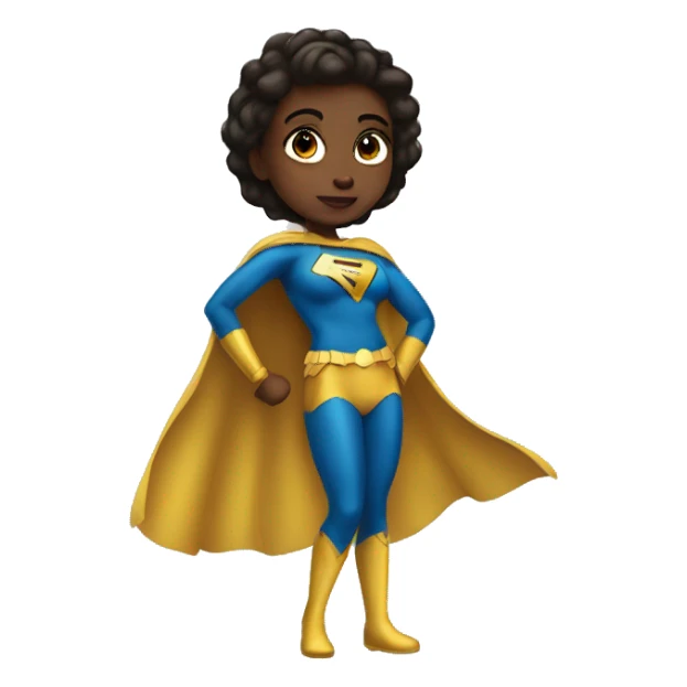 Super hero girl sticker