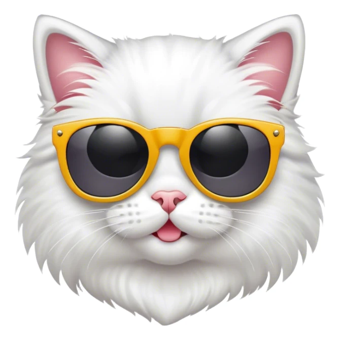 Cat with sunglasses sticker