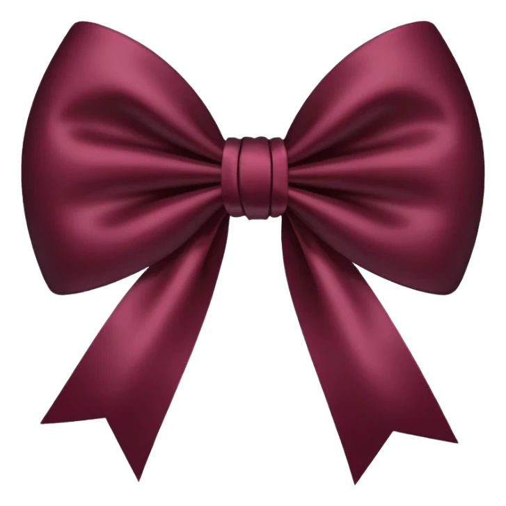 black heart with burgundy bow sticker