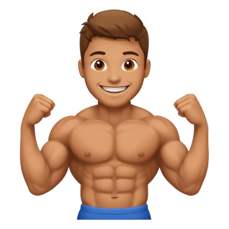 persona musculosa sticker