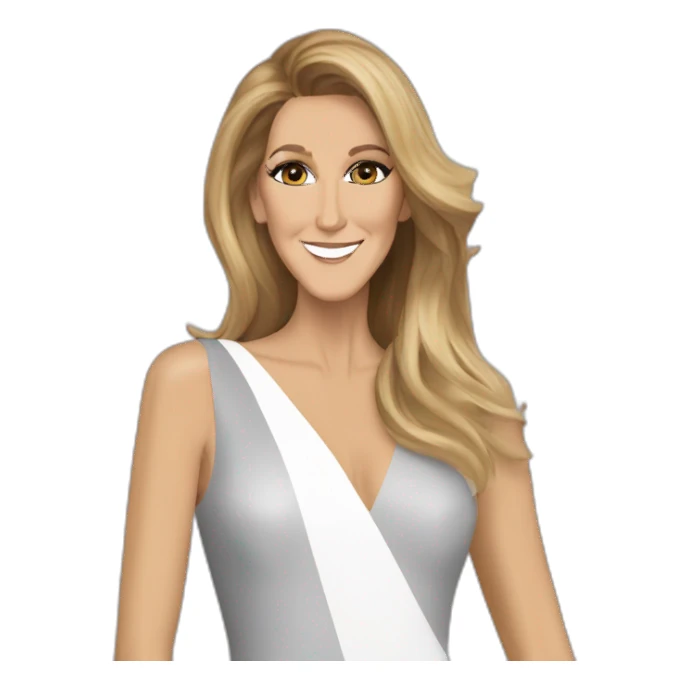 Céline Dion Saying thanks sticker