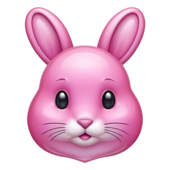  crystallized bunny pink sticker