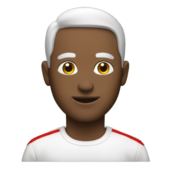 Guy with red white flag sticker