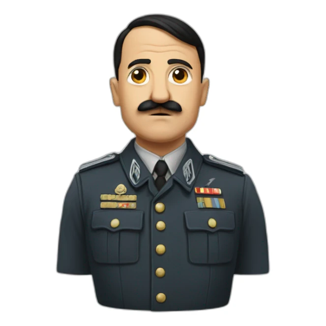 Hitler-tient-coeur sticker