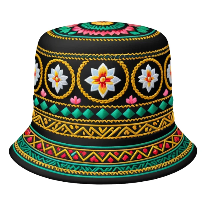 Uzbek traditional doppa hat sticker