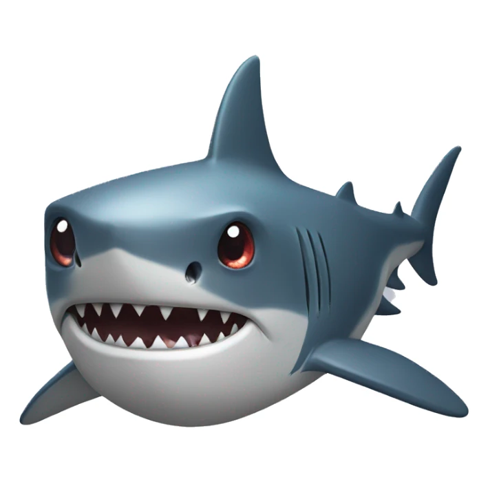 Shark with a estrella in the eyes  sticker