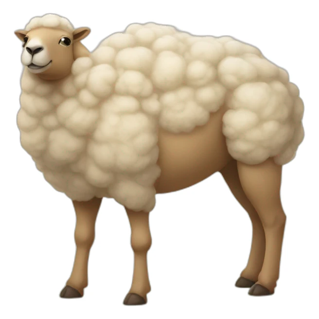 Anthro fat sheep and anthro camel sticker