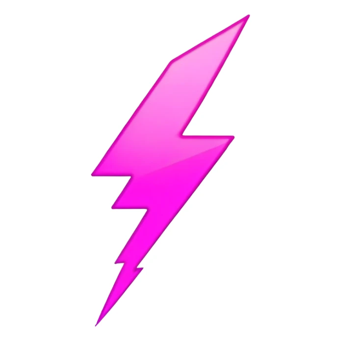 Pink lightning bolt sticker