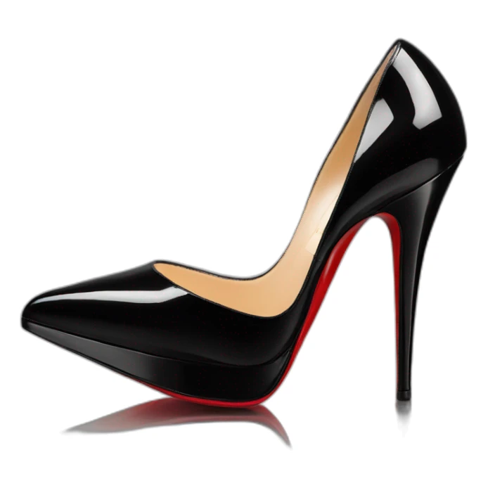 heel black patent louboutin dafolie sticker