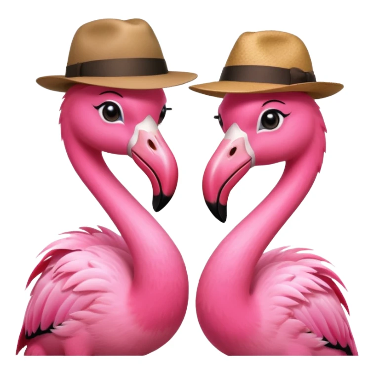 Fedora Flamingos sticker