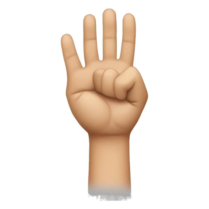 create a serbian 3 finger sign sticker