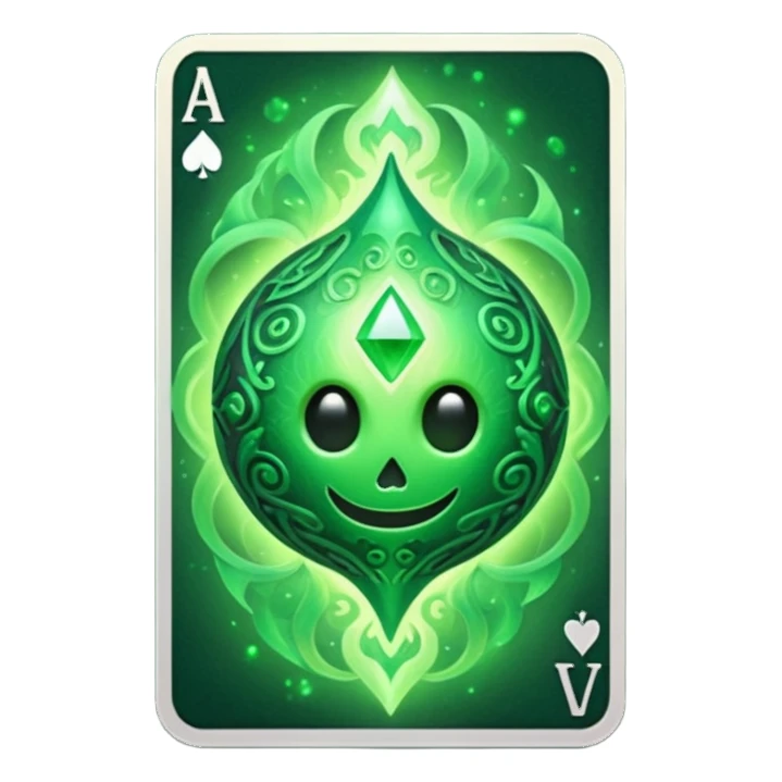 life elemental orb in playing card sticker