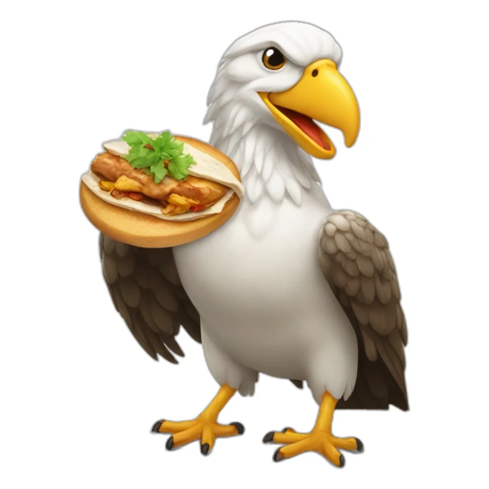 Adler mit döner sticker