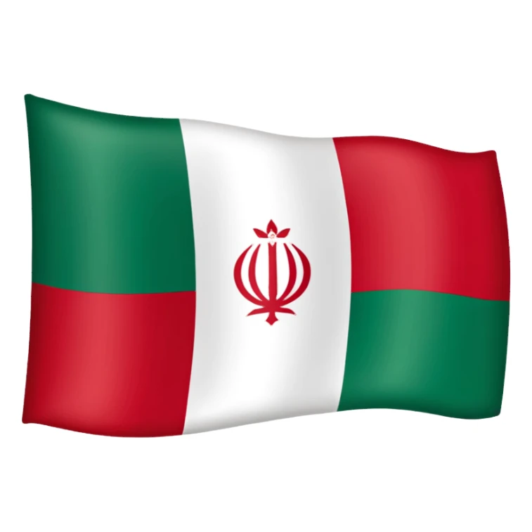 Iran flag with Pahlavi logo sticker