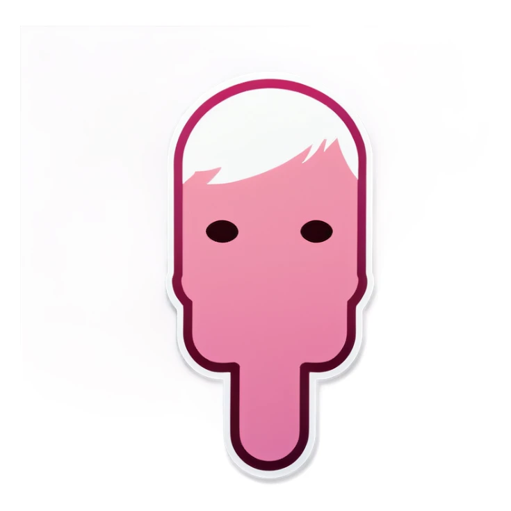 pink hurt sticker