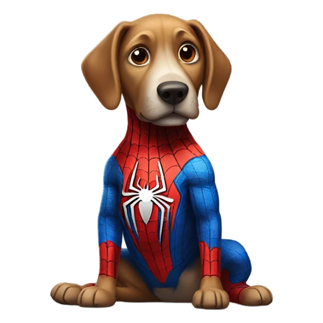 DOG in full SPIDER MAN sticker