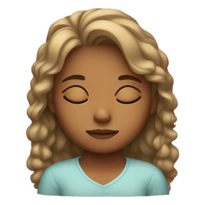 girl sleeping sticker