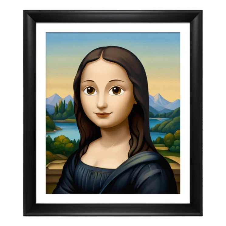 frame, painting, Mona Lisa sticker