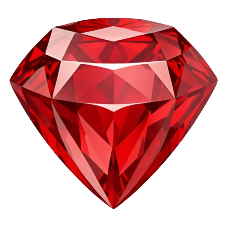 Red diamond carved on its front "RED" sticker