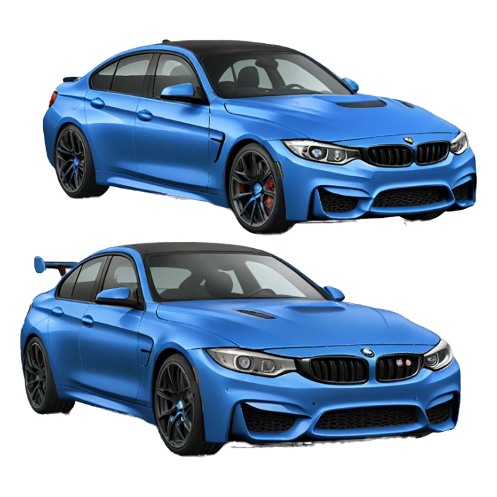 blue M4 Competition 4 door sticker