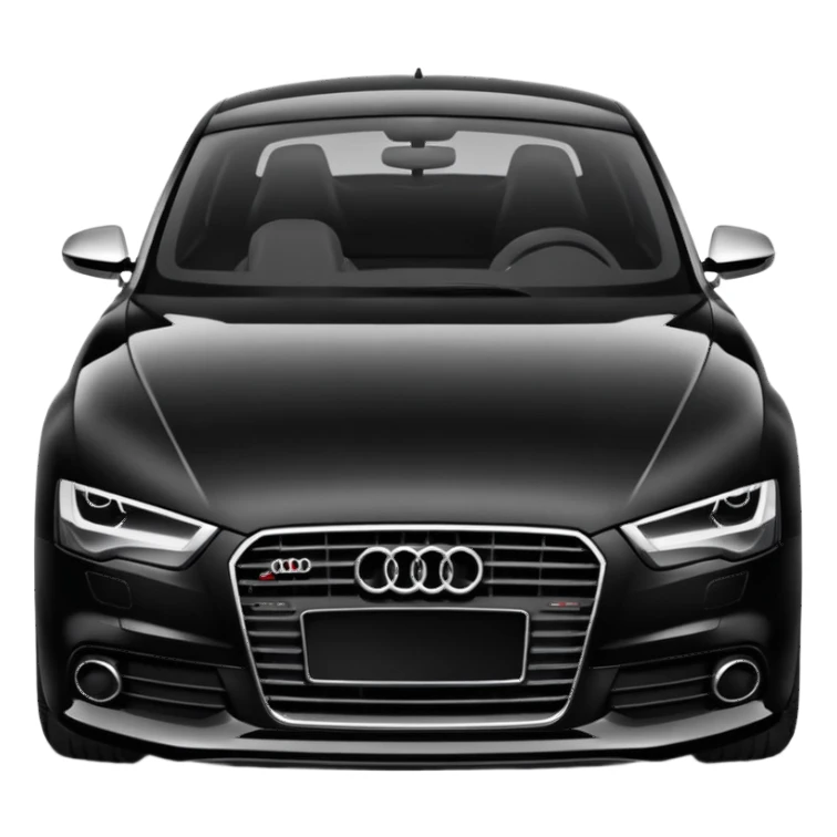 Audi car black sticker