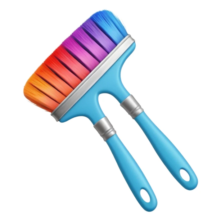 hair dye brush sticker