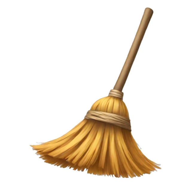 crossed magic brooms sticker