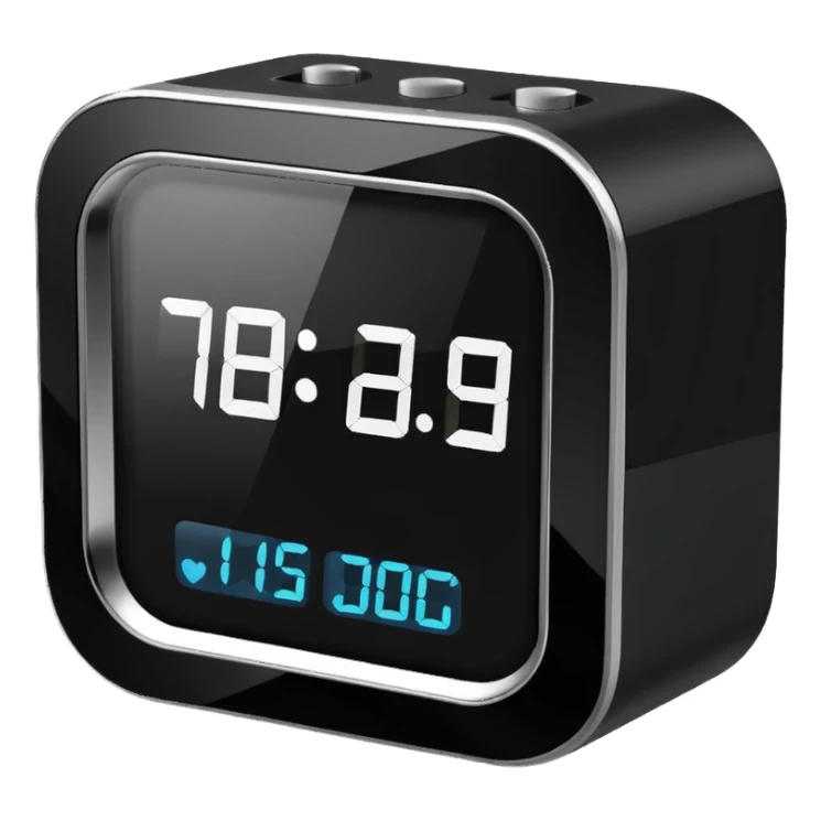 alarm clock phone with different times sticker