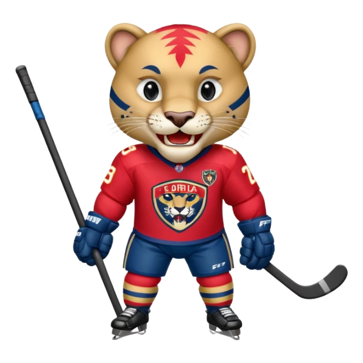 Florida Panthers hockey mascot sticker
