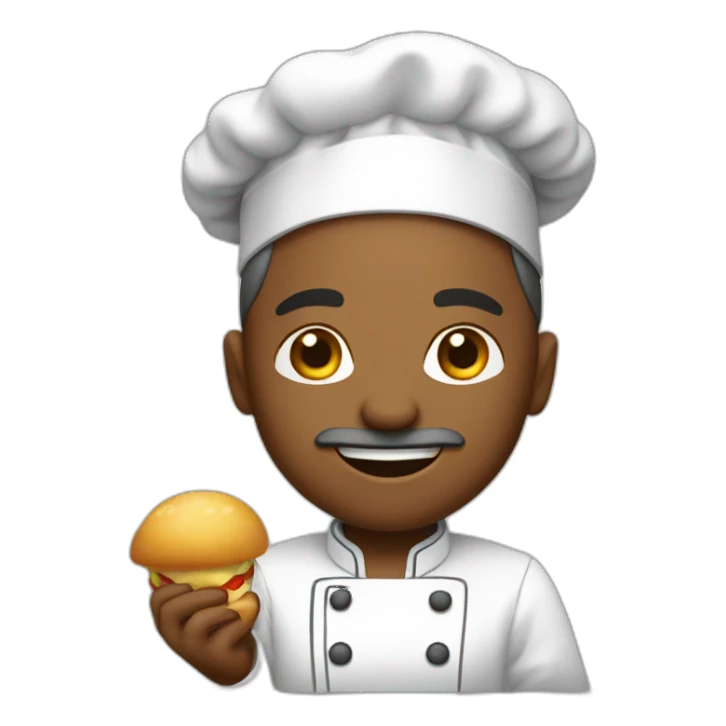 chef dando gracias sticker