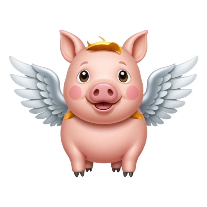 Fly pig sticker