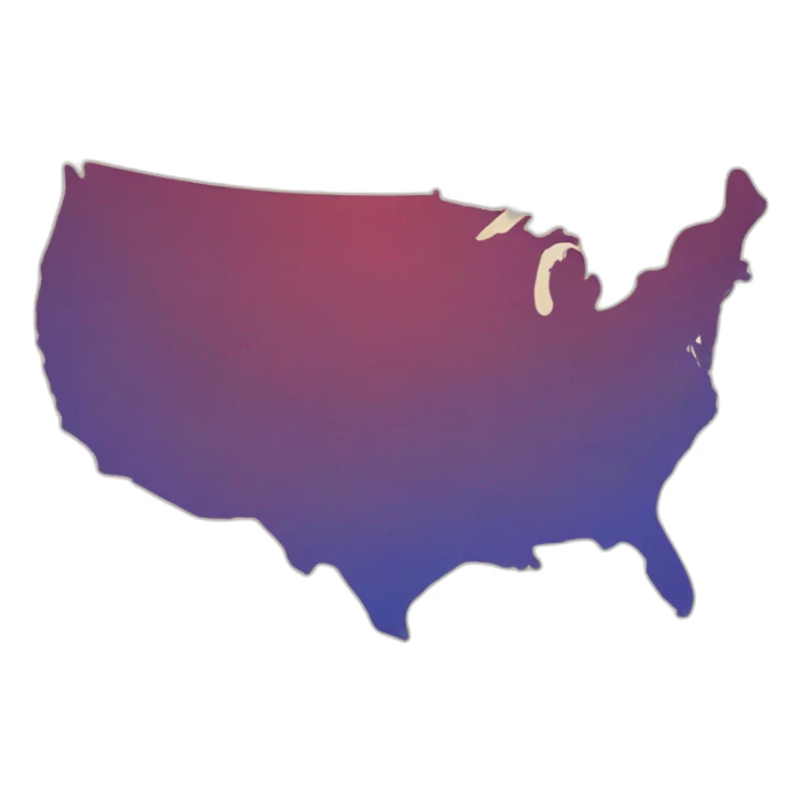 USA Map sticker