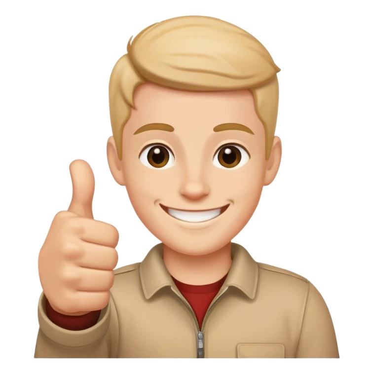 smile thumbs up sticker