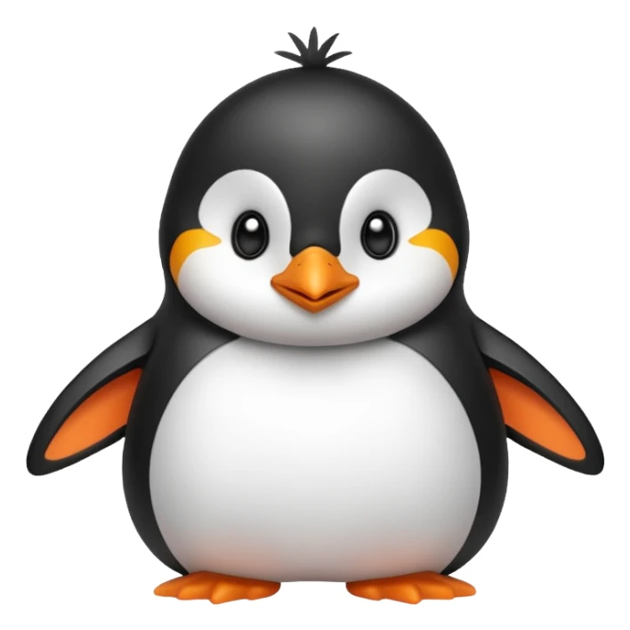 cute magic penguin sticker
