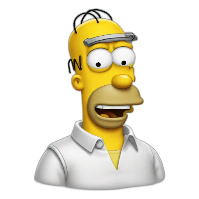 homer simpson dors sticker