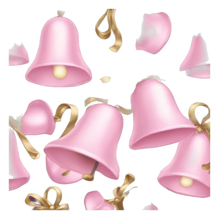 Light pink Christmas bells sticker