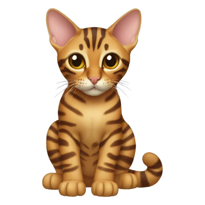 Toyger Cat Breed Full Body sticker