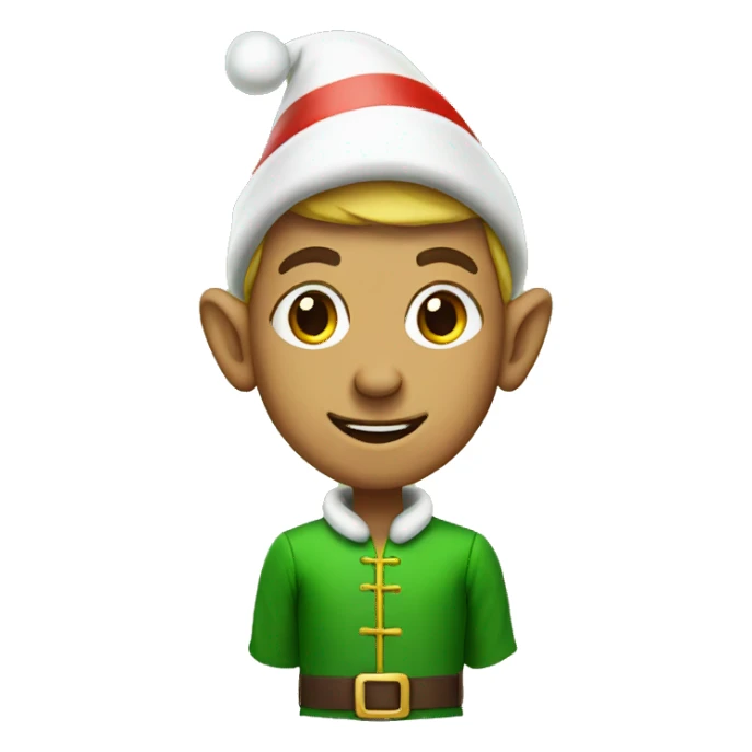 Christmas elf sticker